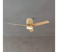 Mantra Iluminación Ventilador de techo LED Ceramica M, beige/madera, CC, silencioso, CCT