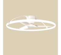 Mantra Iluminación Ventilador de techo LED inteligente Nepal, blanco, CC, silencioso