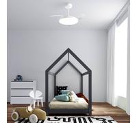 Mantra Iluminación Ventilador de techo LED Slim Mini, blanco, CC, silencioso, CCT, 106 cm
