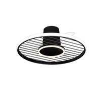 Mantra Iluminación ventilador de techo LED Soho negro Motor DC silencioso Ø 66 cm CCT