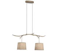 Mantra Sabina lámpara colgante 2x20 W madera 6177