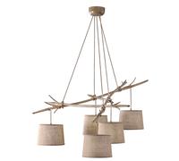 Mantra Sabina lámpara colgante 5x20 W madera 6175