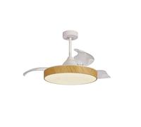 MANTRA - Ventilador de techo LED ALASKA 60W madera 2700K-5000K 3300 Lm