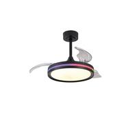 Mantra - Ventilador Lámpara LED RGB Raimbow NORTH de 40W y 28W de potencia Negro 2700K-6500K, 2500 Lm