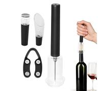 Manual De Abridor De Vino - Herramienta Sacacorchos De 7,68 Pulgadas | Abridor De Vino Portátil: Robusto Sacacorchos De Presión De Aire ABS Para Cocina, Bar, Viajes, Acampadas Y Ocasiones Sociales Con