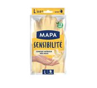 Mapa - Guantes látex - Protección Satin - - Juego de 3