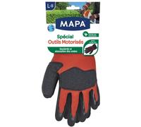 Mapa - Herramientas especiales motorizadas - Guantes de jardinería - Estabilidad de movimiento - Zonas de refuerzo específicas - 1 par - Talla L