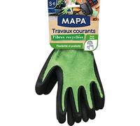 MAPA - Trabajos comunes Fibras Recicladas - Guantes de Jardinería Multiusos de Fibra Reciclada - Flexibles y Resistentes - 1 par - Talla S