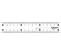 MAPED 146507 Essentials Regla 15 cm, doble graduación