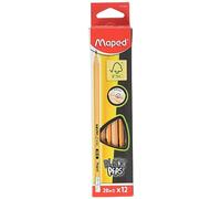 Maped 850021 Black'Peps - Lápices de grafito HB (grado B)
