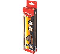 Maped 854721 Lápiz con goma de borrar, Peps Jumbo, Negro, dureza: HB, 1 unidad