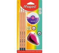 Maped 899926 - Kit escolar, color azul, verde y rosa , color/modelo surtido