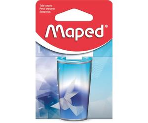 Maped Arctic - Sacapuntas de Metal con Depósito de Gran Capacidad, Sacapuntas de 1 Agujero en Lata Ultrarresistente, Afilado Fácil y Preciso, Diseño Colección Arctic, Material Escolar