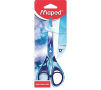 Maped Arctic - Tijeras Escolares de 13 cm para Niños, Mangos Ergonómicos de Tacto Suave, Cuchillas de Acero Inoxidable con Punta Roma, Ideales a partir de 4 Años, Diseño de Escamas