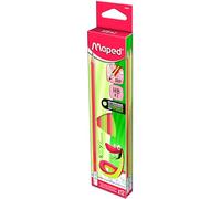 Maped - Caja de 12 lápices de grafito - HB triangular - Kidy Learn - punta de goma - textura antideslizante
