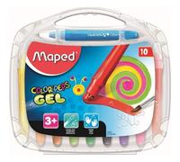 Maped Ceras de colores en gel para niños – 10 lápices retráctiles