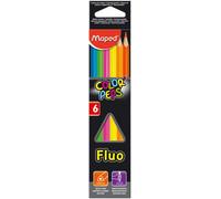 MAPED Color Peps Fluo Lápices de Madera Triangulares, Set de 24