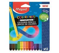Maped color`peps infinity pack de 12 lapices de colores de larga duracion - hecho totalmente de mina - colores surtidos