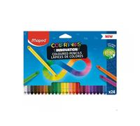 Maped color`peps infinity pack de 24 lapices de colores de larga duracion - hecho totalmente de mina - colores surtidos