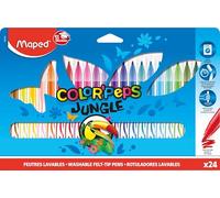 Maped Color' Peps Jungle - Rotuladores de Colores (24 Unidades)