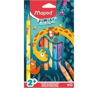 Maped – Estuche de lápices de colores Colorear Niños – 12 colores, madera, duradero y seguro