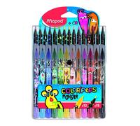 MAPED Combo Pack Peps Monster de 27 unidades (12x rotuladores + 15x lápices)