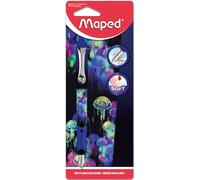 Maped DEEPSEA PARADISE - Pluma estilográfica con punta fina de iridio y diseño de medusas