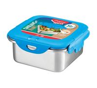 Maped - Fiambrera de Acero Inoxidable para Alimentos - Colección Smiling Planet - Capacidad para 1 Litro - Color Azul - Tapa con 50% Plástico Reciclado - Cierre Antiderrames - Apto para Lavavajillas.