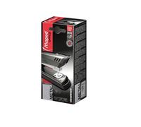 Maped - Grapadora de Oficina - Advanced Metal Half Strip - Función de Punteado y Claveteado - Grapas 24/6 y 26/6 - Profundidad de Grapado de 52 mm - Acabado Metálico Oscuro