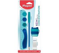 Maped Set 4 piezas Kidy Learn Concentration – lápiz grafito, punta relajante, estimulación sensorial