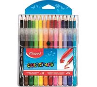 Maped Jungle - Set con 12 rotuladores y 15 lápices de colores
