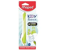 Maped - Bolígrafo Kidy Learn para niños - Borrable camaleón, ergonómico, goma integrada, recargable