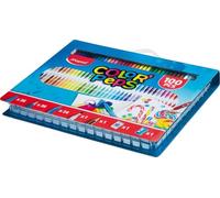 Maped – Kit de coloreado de 100 piezas – Estuche, 36 rotuladores lavables, 36 lápices, 24 ceras