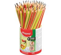 Maped - Lápices de aprendizaje superficie antideslizante pack X72 - Lápices texturizados con estampado de serpiente - lápices extruidos punta cortada