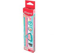 Maped - lápices de grafito - colección black peps pastel - incluye 3