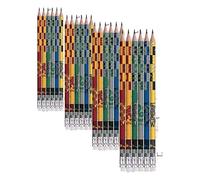 Maped - Lápices de Grafito - Colección Harry Potter - Pack con 6 Lapiceros de Madera HB - Incluyen Goma de Borrar - Minas Resistentes y Fáciles de Afilar - Diseño Lúdico (Paquete de 4)