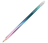 MAPED - Lápices de Grafito - Colección Nightfall - 6 Lapiceros con Goma de Borrar - Minas Resistentes y Fáciles de Afilar - Diseño Lúdico Decorado y Metalizado