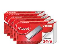 MAPED - Lote de 5 cajas de 1000 grapas 24/6, cincadas