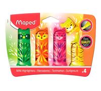 Maped marcador mini friends surtido fluorescente en estuche de 4
