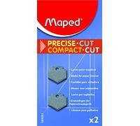 Maped - Material de Oficina - Compact Cut A4 - 2 Cuchillas Rectas para Guillotina de Papel - Tamaño Compacto para Facilitar su Almacenaje - Presentación en Caja de Cartón