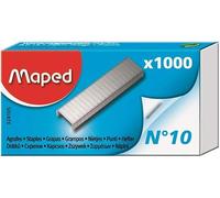 Maped - Material de Oficina - Grapas nº 10 en Caja Compacta - 1000 Unidades - Sistema para Comprobar Compatibilidad con Grapadora - Resultados Profesionales (Paquete de 5)