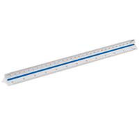Maped – Escalímetro triangular 30 cm – Escalas 1:100/200/250/300/400/500 – Estuche irrompible