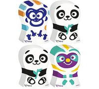 Maped - Material Escolar - Goma de Borrar Ergo Fun - Pack con 2 Unidades - Diseño Lúdico con Formas de Pingüino y Perezoso - Agarre Ergonómico - Precisión de Borrado