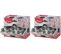 Maped - Material Escolar - Goma de Borrar Miga de Pan - Ideal para Bellas Artes - Puede Cortarse y Modelarse - Goma de Agarre Sencillo- 38 x 9 x 38 mm (Paquete de 2)