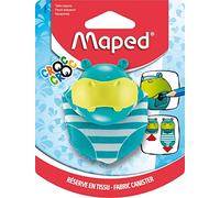 Maped - Material Escolar - Sacapuntas Croc Croc Hipo - Sacapuntas con Depósito Extensible - 1 Orificio para Afilar - Fácil Apertura de Depósito - Diseño Lúdico con Forma de Hipopótamo