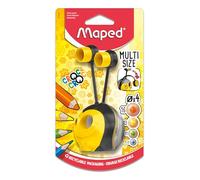 Maped - Material Escolar - Sacapuntas Croc Croc Universal - Apto para 4 Diámetros Distintos - 2 Orificios para Afilar - Capacidad de Reserva - Diseño Lúdico