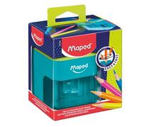 Maped - Material Escolar - Sacapuntas Eléctrico Turbo Twist 2.0 - Compacto y Estable - 1 Orificio para Afilar - Funciona con 4 Pilas - Rápido y Fácil de Usar
