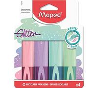 Maped Marcadores fluorescentes Fluor'Peps con glitter, surtidos en estuche