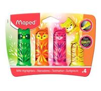 Maped - material escolar - subrayador mini cute - 4 subrayadores de co
