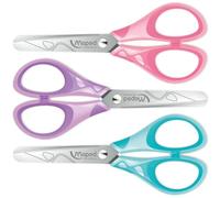 Maped Pastel Essentials - Tijeras Saety de 13 cm, color rosa, morado, azul, paquete de 3